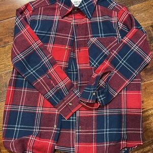 Field & Stream Men's Red and Navy Plaid Shirt